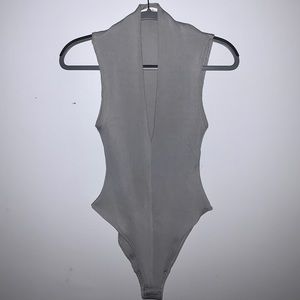 Dance & Marvel ribbed plunge bodysuit